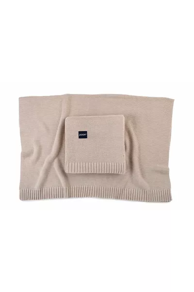 POOFI Kocyk bambusowy PURE kolor: cappuccino