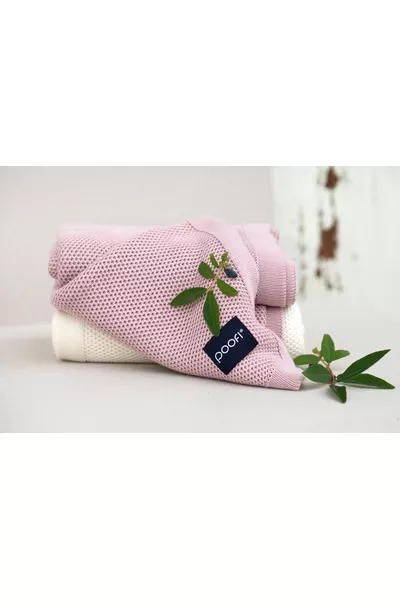 Kocyk bambusowy Faro kolor: vintage pink
