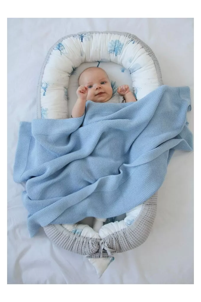 Kocyk bambusowy Baby Blue
