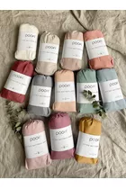 POOFI Prześcieradło Organic&amp;Color 70x140 kolor: jasny szary