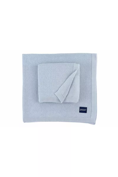 POOFI Kocyk bambusowy Faro kolor: dusty blue