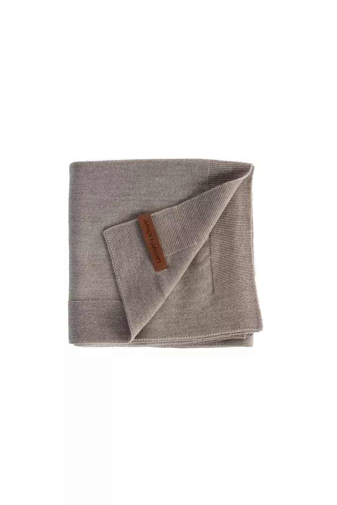 Kocyk merino amori amori Cozy 85x85 kolor: delikatny brąz