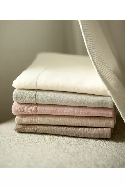 Kocyk merino amori amori Cozy 85x85 kolor: delikatny brąz