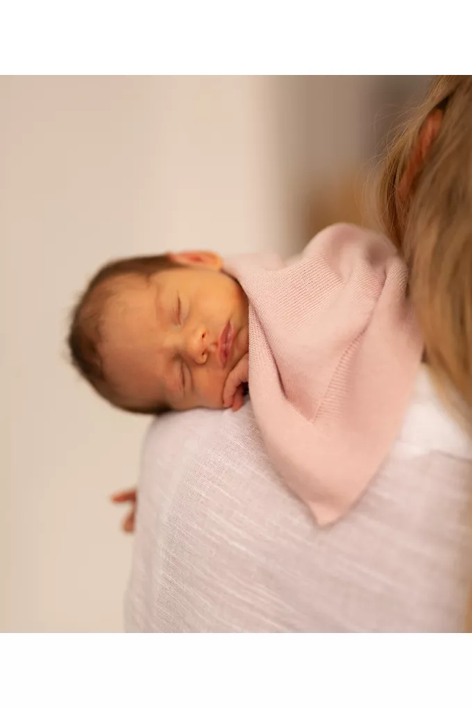 Kocyk merino amori amori Cozy 85x85 kolor: delikatny róż