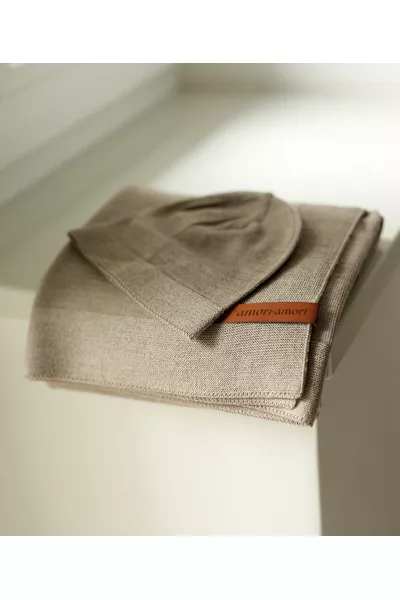Zestaw merino amori amori Cozy kolor: delikatny brąz