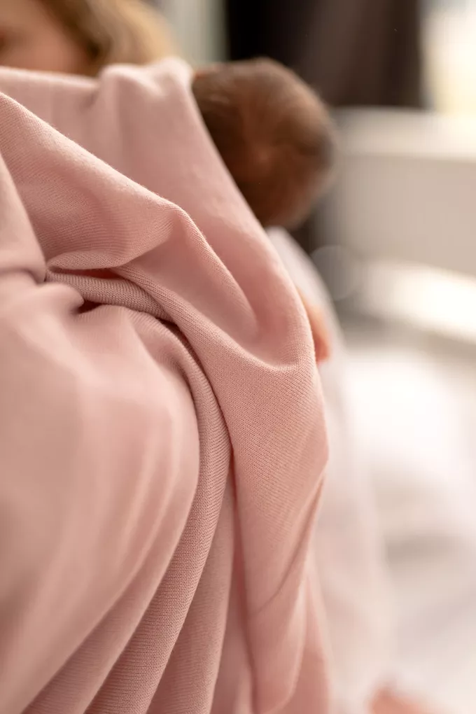 Kocyk merino amori amori Cozy 85x85 kolor: delikatny róż