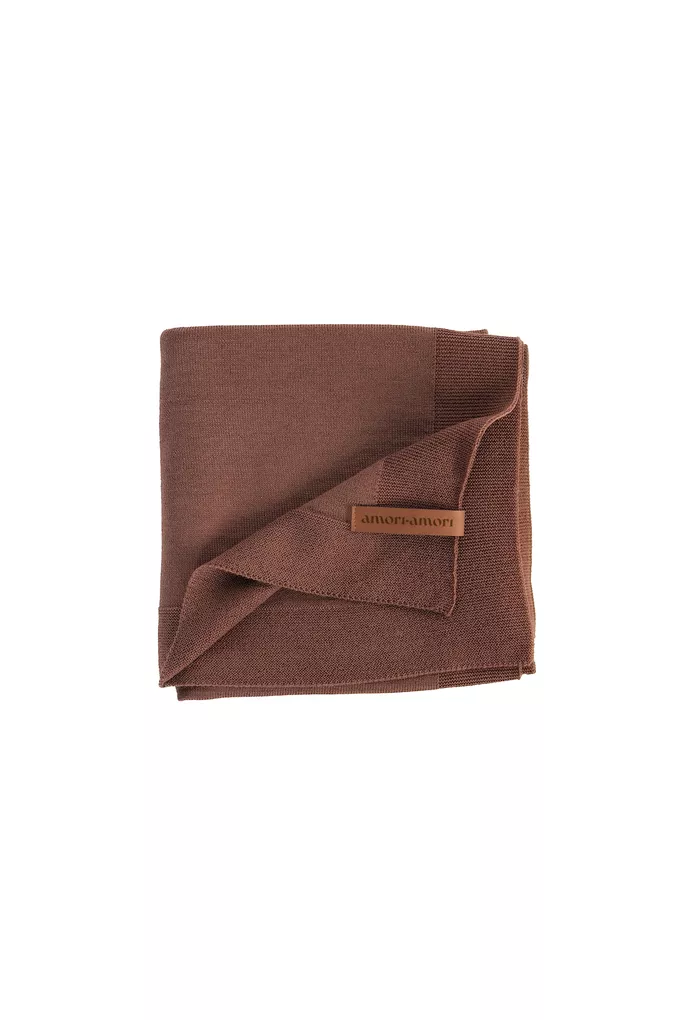Kocyk merino amori amori Cozy 85x85 kolor: terrakota