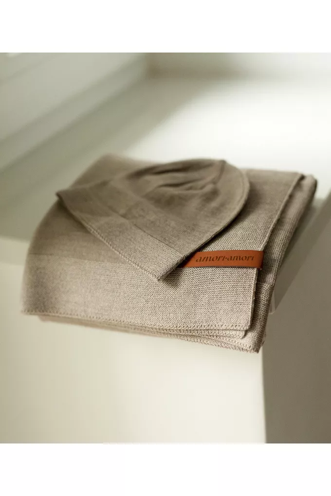 Zestaw merino amori amori Cozy kolor: delikatny brąz