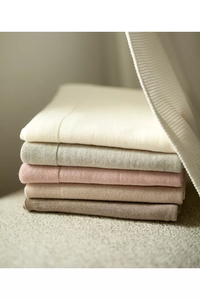 Kocyk merino amori amori Cozy 85x85 kolor: delikatny brąz