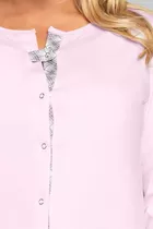 Piżama do karmienia długi rękaw, długie spodnie Gizela Pink