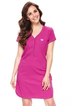 Koszula nocna do karmienia TCB.9505 krótki rękaw - Rozmiar: XL, Kolor: fuchsia