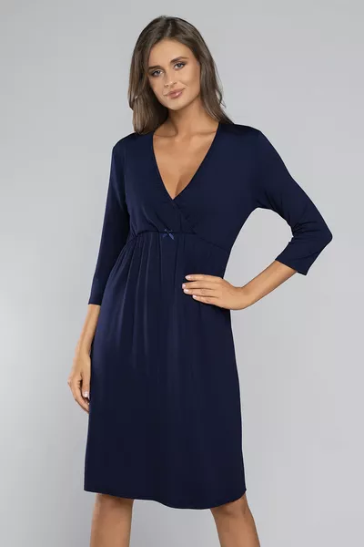 Nocna koszula ciążowa i do karmienia, rękaw 3/4 Italian Fashion Karen