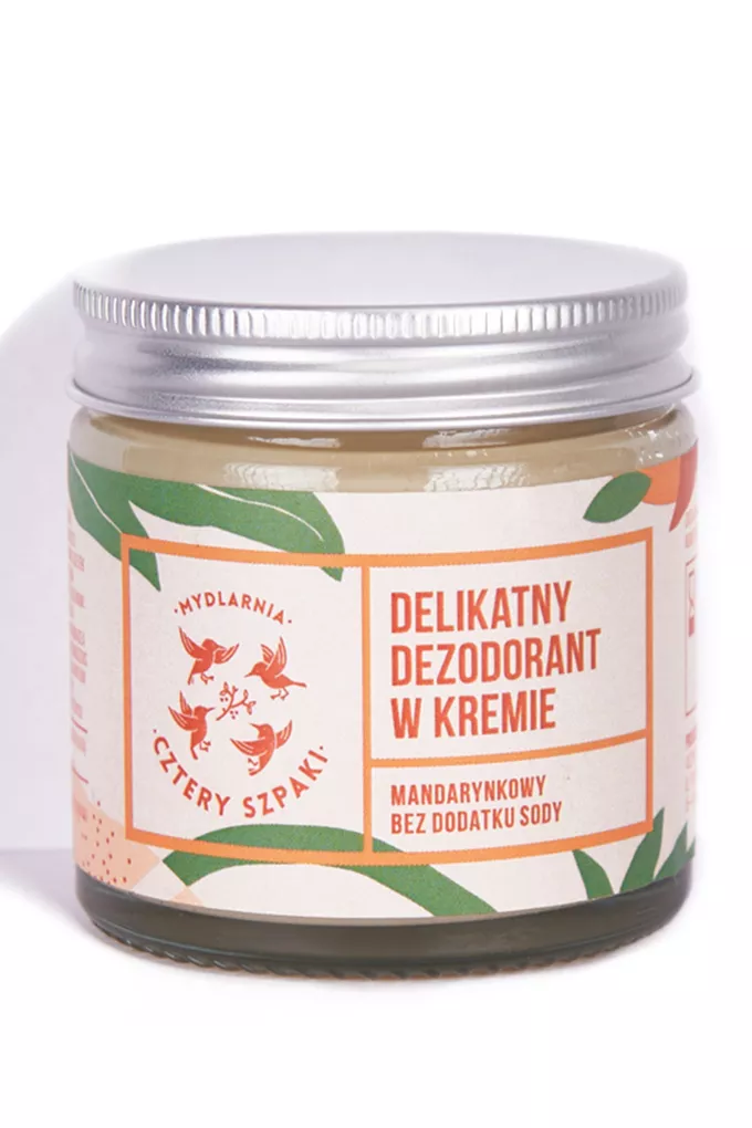 Mydlarnia Cztery Szpaki Delikatny dezodorant w kremie mandarynkowy