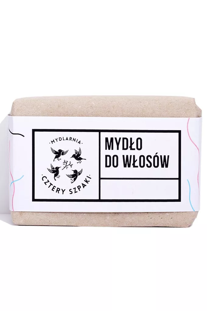 Mydlarnia Cztery Szpaki Mydło do włosów z olejem rycynowym