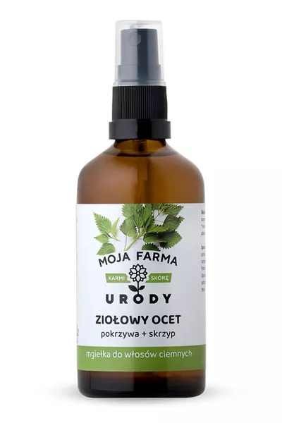 Moja Farma Urody Mgiełka do włosów ciemnych Ziołowy Ocet Pokrzywa i Skrzyp