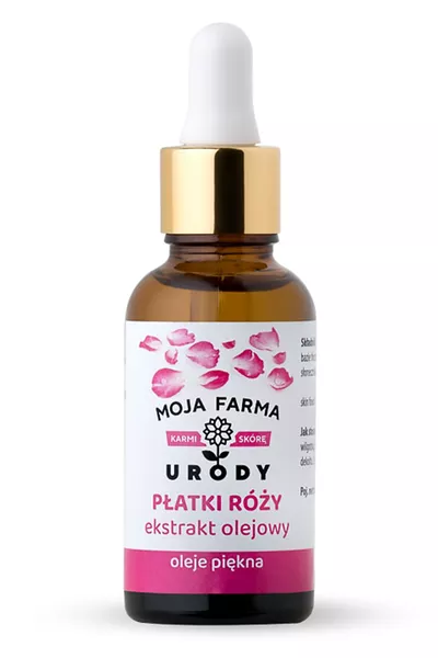 Moja Farma Urody Płatki róży ekstrakt olejowy