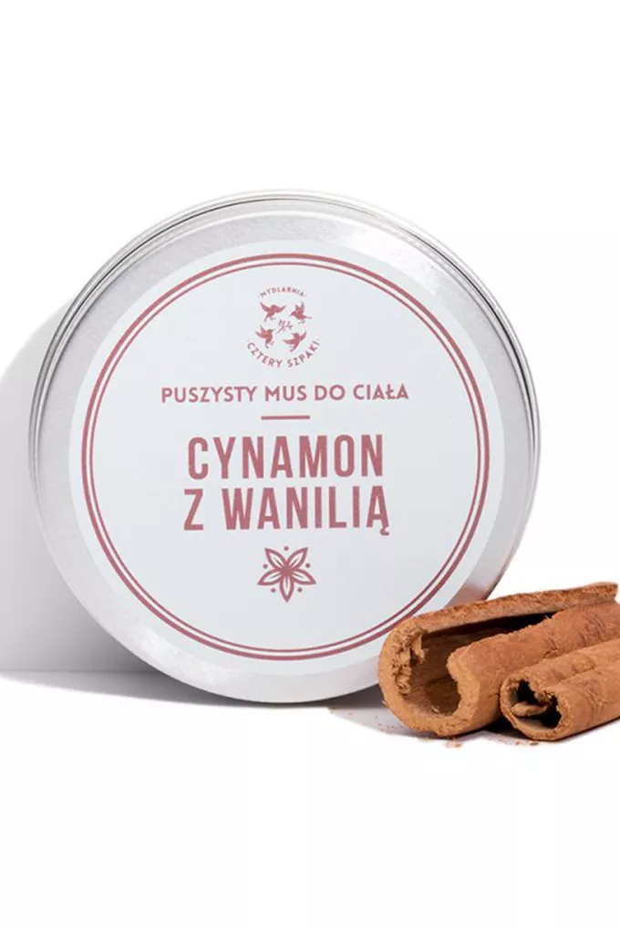 Mydlarnia Cztery Szpaki Mus co ciała Cynamon i Wanilia